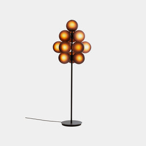 Pulpo Floor Lamp Aubergine acetato / Black Stellar Grape Large Floor Lamp