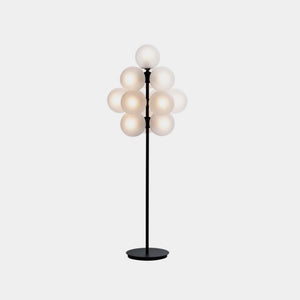 Pulpo Floor Lamp Transparent acetato / Black Stellar Grape Large Floor Lamp