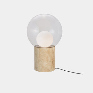 Pulpo Floor Lamp Transparent | Opal White / Stone Boule Large Floor Lamp