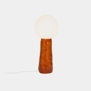 Pulpo Floor Lamp White Acetato / Terracotta Kokeshi Large Floor Lamp