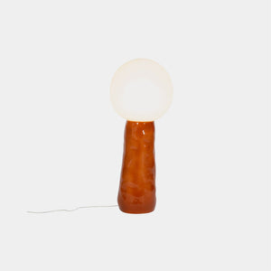 Pulpo Floor Lamp White Acetato / Terracotta Kokeshi Medium Floor Lamp