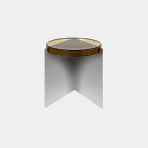 Pulpo Side Table Amber / Polished Stainless Steel Alwa One Side Table