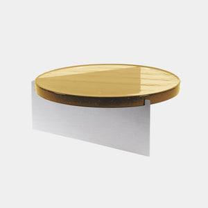 Pulpo Side Table Amber / Polished Stainless Steel Alwa Super Big Table