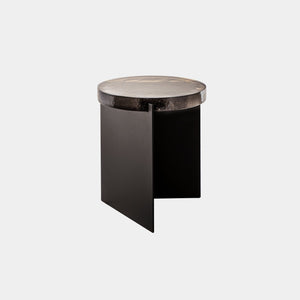 Pulpo Side Table Smoky Grey / Black Powder Coated Steel Alwa One Side Table