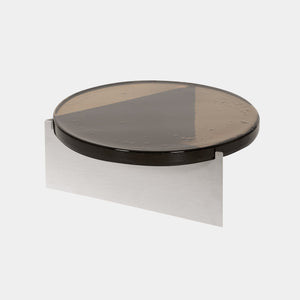 Pulpo Side Table Smoky Grey / Polished Stainless Steel Alwa Super Big Table