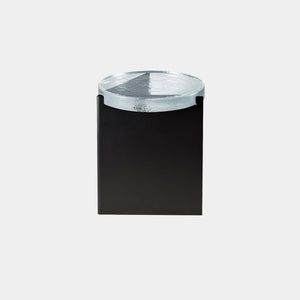 Pulpo Side Table Transparent / Black Powder Coated Steel Alwa One Side Table