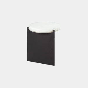 Pulpo Side Table White / Black Powder Coated Steel Alwa One Side Table