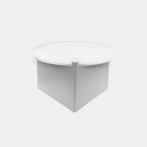 Pulpo Side Table White / Polished Stainless Steel Alwa One Big Table
