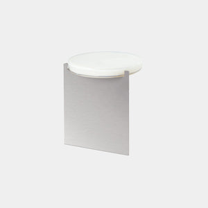 Pulpo Side Table White / Polished Stainless Steel Alwa One Side Table