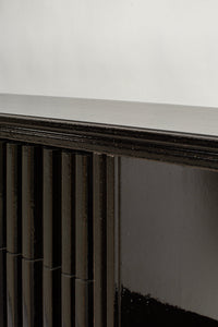 Pulpo Sideboard Extruded Ceramic + MDF / Glossy Black Lacquer Marino Sideboard