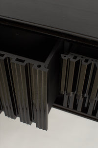 Pulpo Sideboard Extruded Ceramic + MDF / Glossy Black Lacquer Marino Sideboard