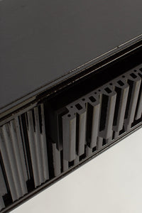 Pulpo Sideboard Extruded Ceramic + MDF / Glossy Black Lacquer Marino Sideboard
