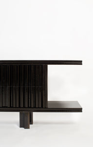 Pulpo Sideboard Extruded Ceramic + MDF / Glossy Black Lacquer Marino Sideboard