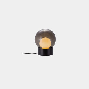 Pulpo Table Lamp Smoky Grey | Opal White / Black Boule Small Table Lamp