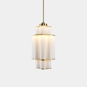 Roll & Hill Pendant Chandelier Brushed Brass / LED 120V Bauer Chandelier 01