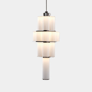 Roll & Hill Pendant Chandelier Brushed Brass / LED 120V Bauer Chandelier 02