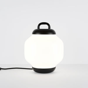 Roll & Hill Table Lamp Blackened Steel / Opal White Esper Table Lamp