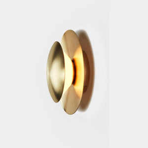 Roll & Hill Wall / Ceiling Light Unlacquered Brushed Brass / Opal / 120V Bell Wall Light 02