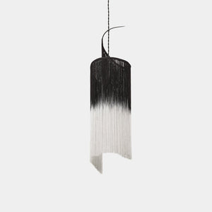 SERAX Pendant Lamp Black - White Gradient Thread / Matt Black Ann Demeulemeester Pendant Light Rey 1 in Black