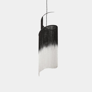 SERAX Pendant Lamp Black - White Gradient Thread / Matt Black Ann Demeulemeester Pendant Light Rey 1 in Black