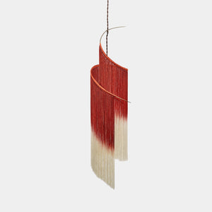 SERAX Pendant Lamp Scarlet - White Gradient Thread / Matt Black Ann Demeulemeester Pendant Light Rey 1 in Scarlet