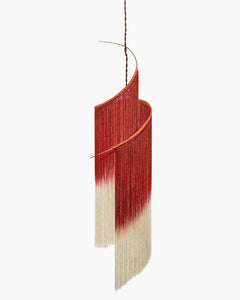 SERAX Pendant Lamp Scarlet - White Gradient Thread / Matt Black Ann Demeulemeester Pendant Light Rey 1 in Scarlet