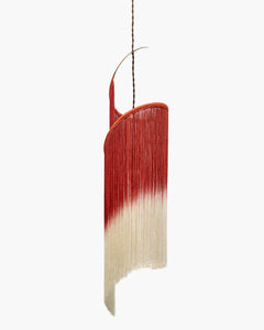 SERAX Pendant Lamp Scarlet - White Gradient Thread / Matt Black Ann Demeulemeester Pendant Light Rey 1 in Scarlet