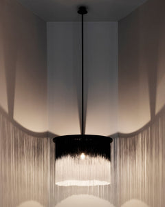 SERAX Pendant Light Off White Porcelain / Matt Black Ann Demeulemeester Wong Pendant Light in Black & White