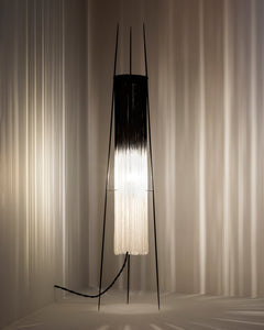 SERAX Table Lamp Black - White Gradient Thread / Matt Black Ann Demeulemeester Kiki Black Table Lamp