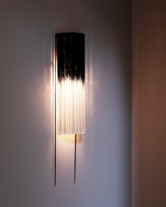 SERAX Wall Light Black - White Gradient Thread / Matt Black Ann Demeulemeester Edo Wall Light in Black