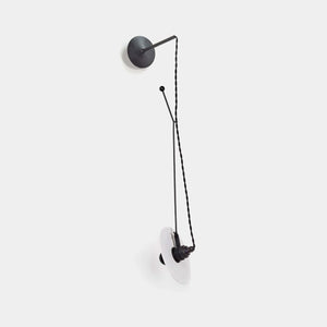 SERAX Wall Light Off White Porcelain / Matt Black Ann Demeulemeester Wall Light Luna S3