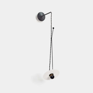 SERAX Wall Light Off White Porcelain / Matt Black Ann Demeulemeester Wall Light Luna S3