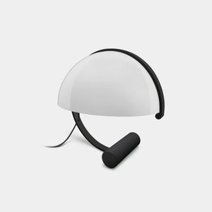 STIL NOVO Table Lamp Gloss Black / White Glass Meta Table Lamp