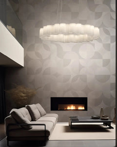 STILNOVO Suspension Light 2700K / Glossy White Polycarbonate Honey Suspension Light Large