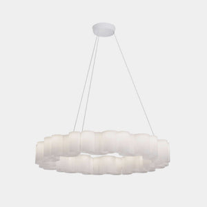 STILNOVO Suspension Light 2700K / Glossy White Polycarbonate Honey Suspension Light Large