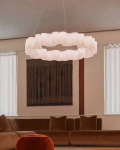 STILNOVO Suspension Light 2700K / Glossy White Polycarbonate Honey Suspension Light Medium