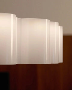 STILNOVO Suspension Light 2700K / Glossy White Polycarbonate Honey Suspension Light Medium