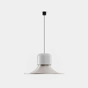 STILNOVO Suspension Light Grey White + Brushed Aluminium Campana Suspension Light