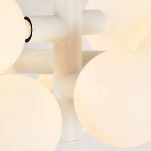 TALA Table Lamp Matte White Echo Seven Sphere Chandelier