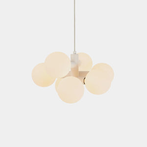 TALA Table Lamp Matte White Echo Seven Sphere Chandelier