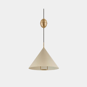 Troy Lighting Pendant Light Patina Brass / Soft Sand Fontana Pendant Light