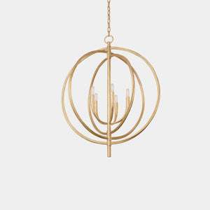 Troy Lighting Pendant Light Vintage Gold leaf Fillea Circular Pendant Light