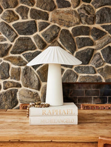 Troy Lighting Table Lamp Off-White Linen Chanterelle Table Lamp