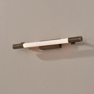 Troy Lighting Wall Light Matte White Acrylic / Patina Brass Merced Wall Sconce